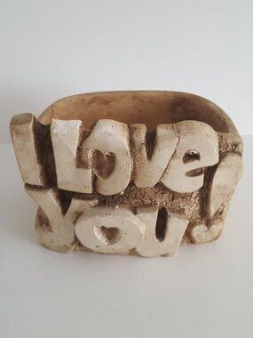 Planter "I Love You"  **AS IS**